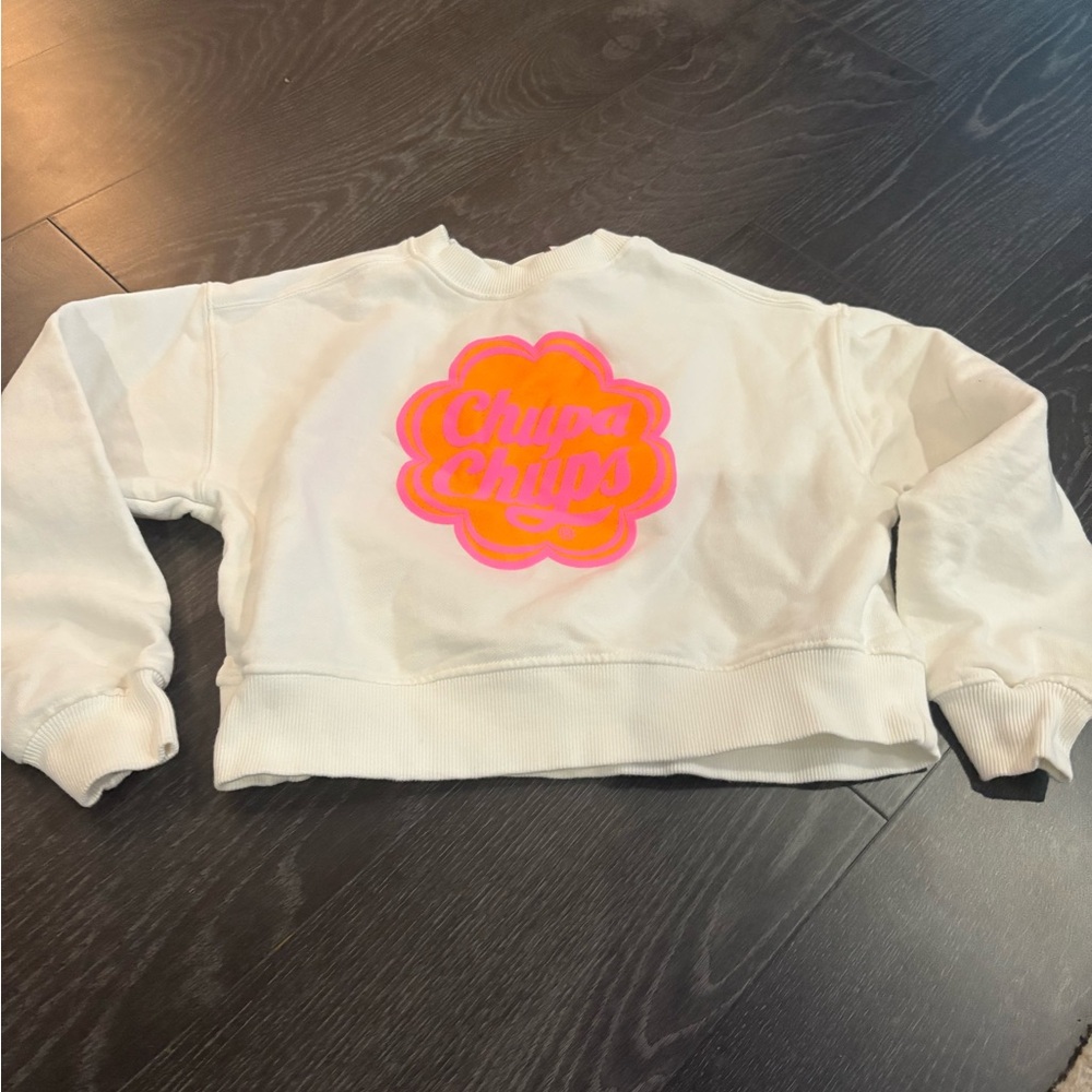 Girls Zara Chupa Chups Cropped Sweatshirt, Size 9-10